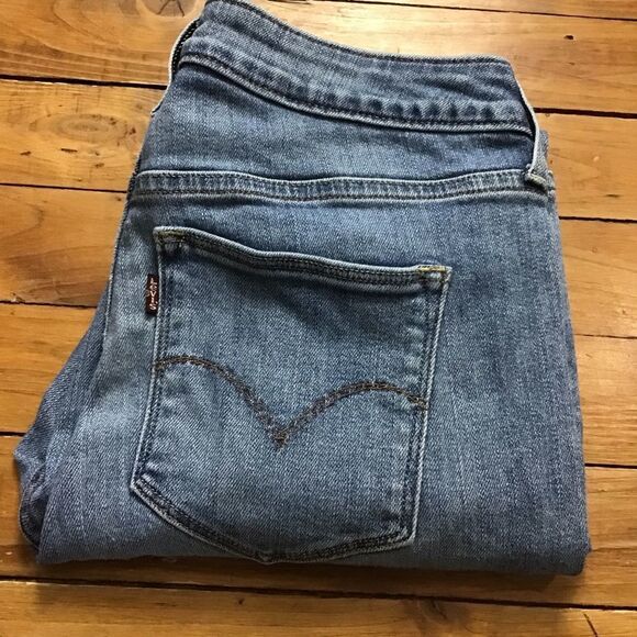 Y2K levis jeans size 29 jegging mid/high rise waist stretch lightwash blue denim - Picture 4 of 13